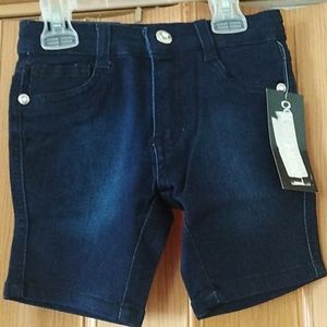 NWT girls dark blue Bermuda shorts size 5